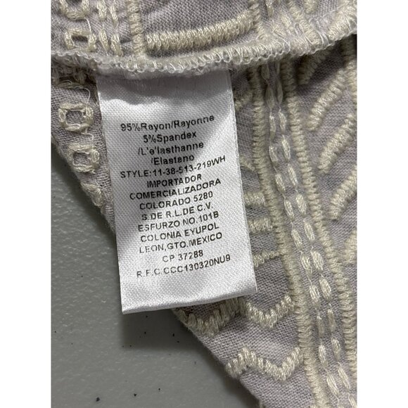 Stetson Embroidered Open Front Hooded Cardigan Womens M Heather Gray Aztec Boho - Picture 6 of 6